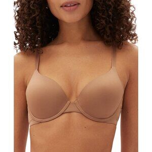 NWT Gap Body Women's Everyday Essentials T-Shirt Bra Brush Beige Brown 34DD